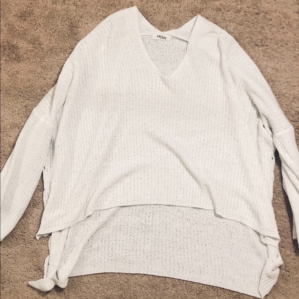White cardigan